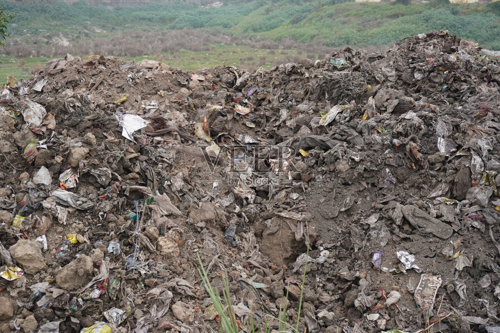 废物填埋场，指定用于废物处理的区域照片摄影图片