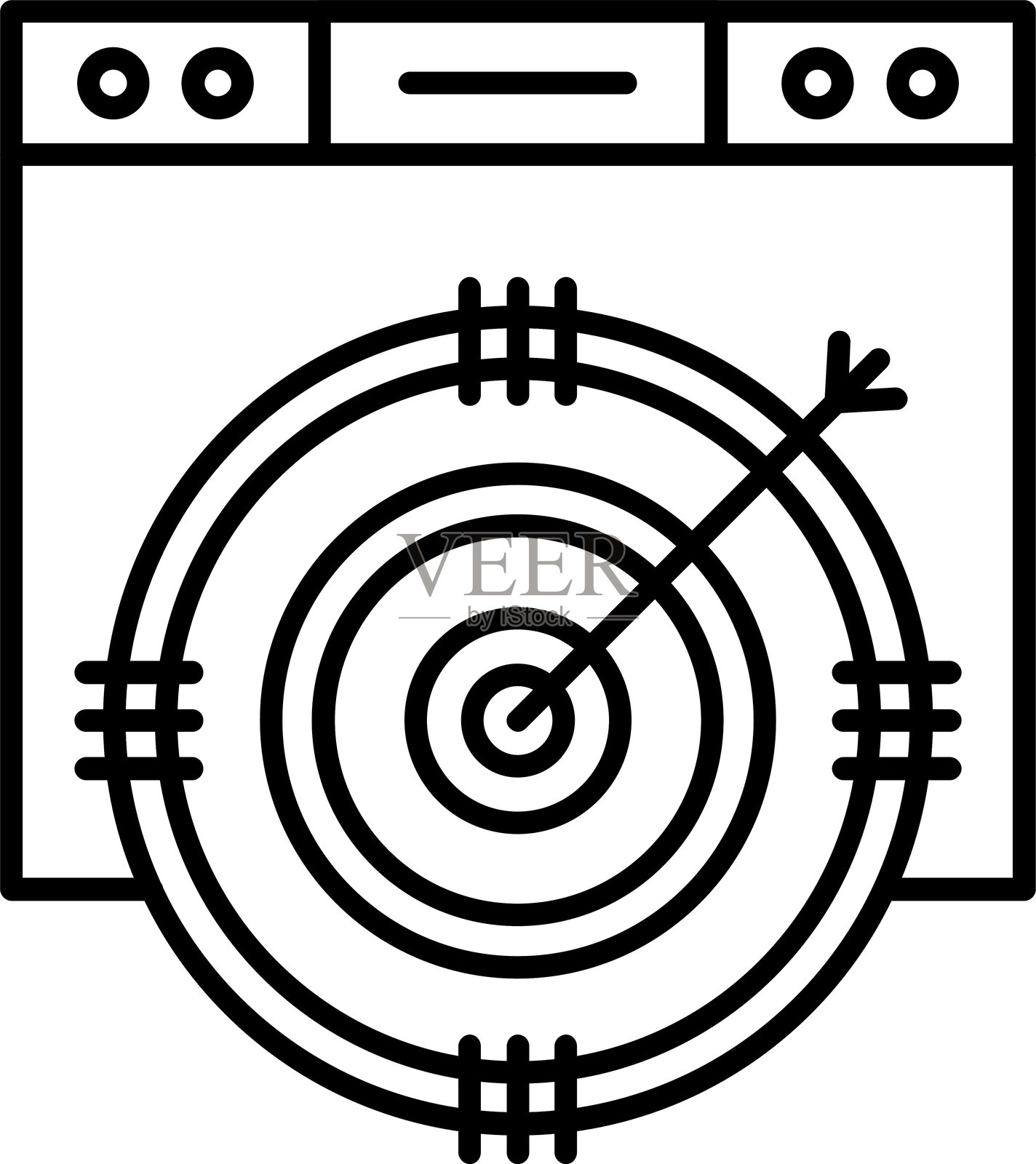 浏览器图标插画图片素材