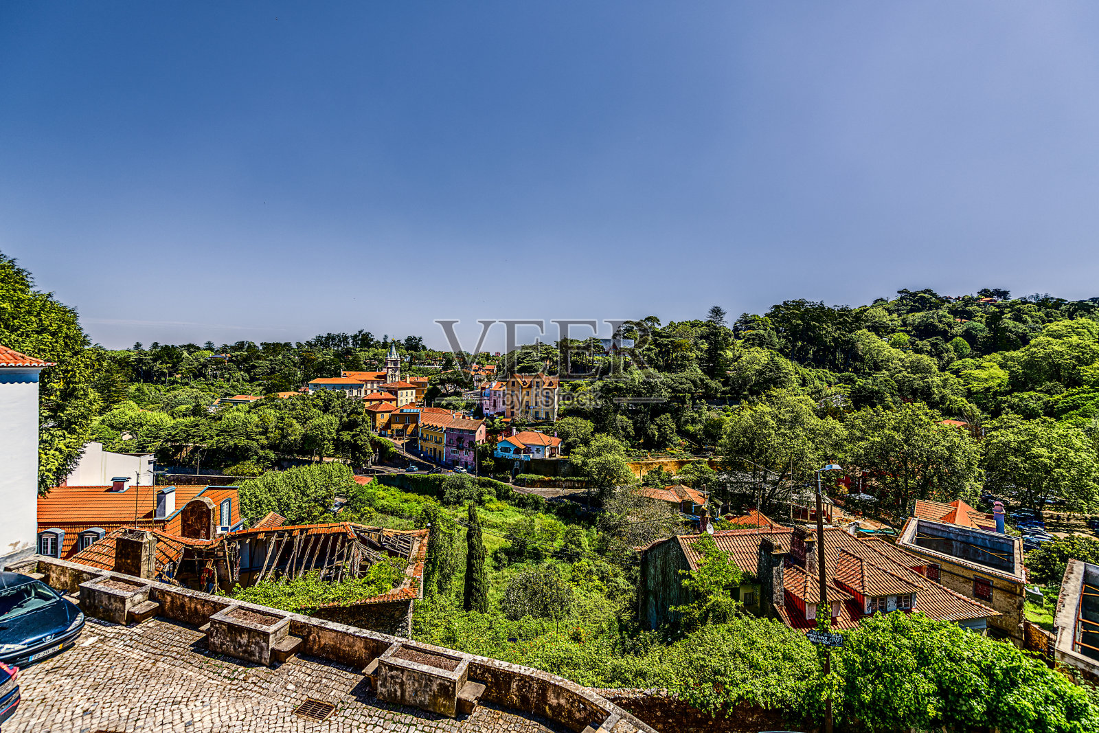 葡萄牙辛特拉市中心照片摄影图片