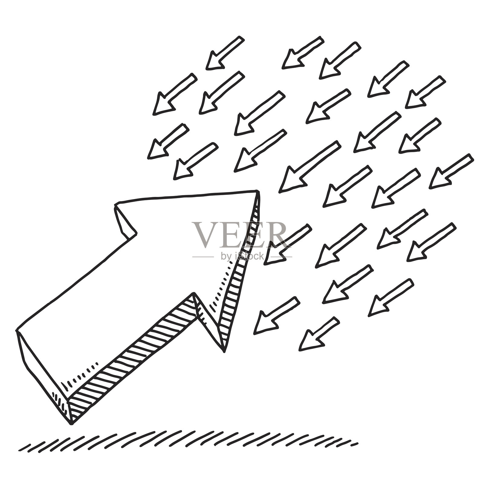 箭头反对流概念图设计元素图片