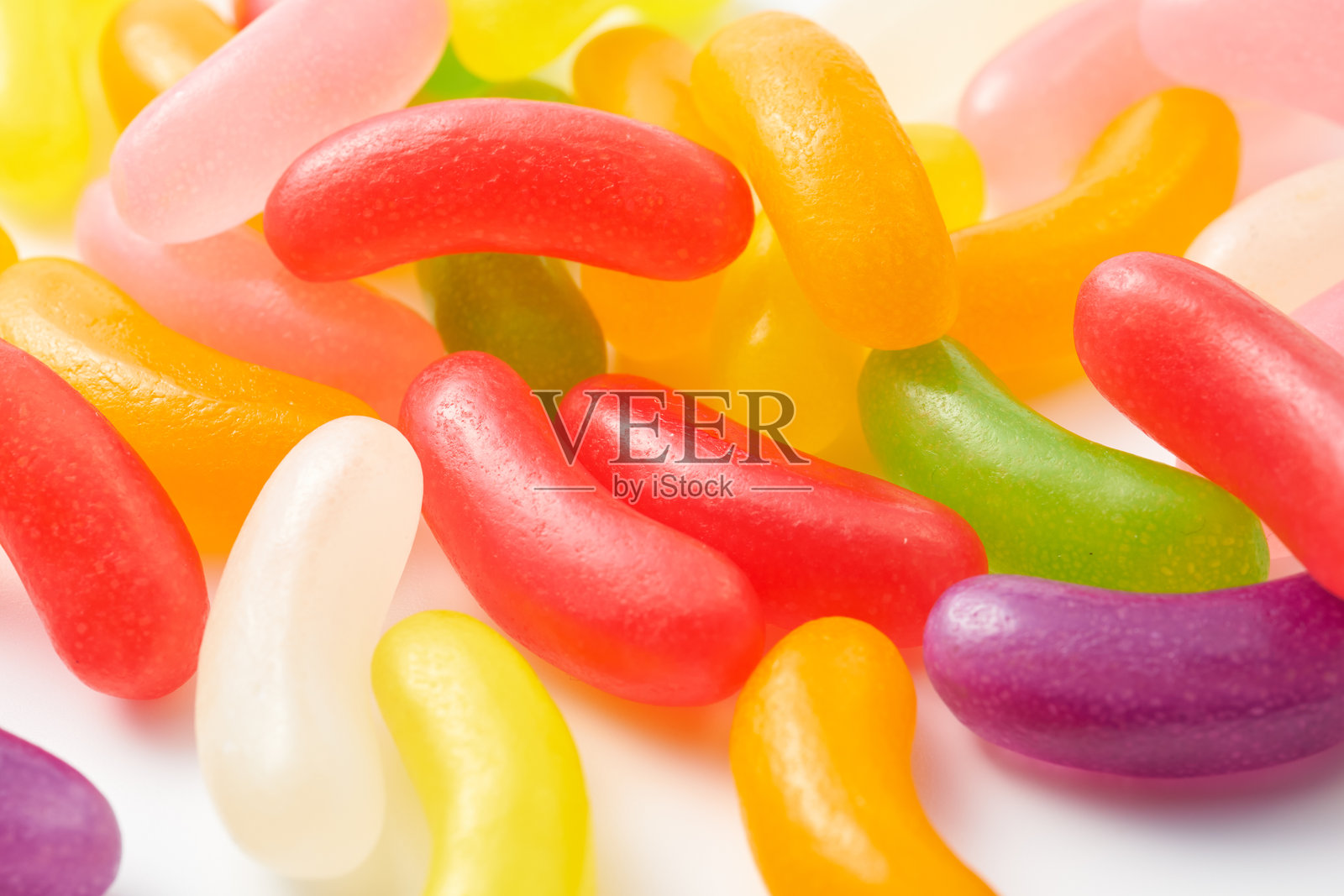 五颜六色可爱的甜蜜果冻豆的图片照片摄影图片