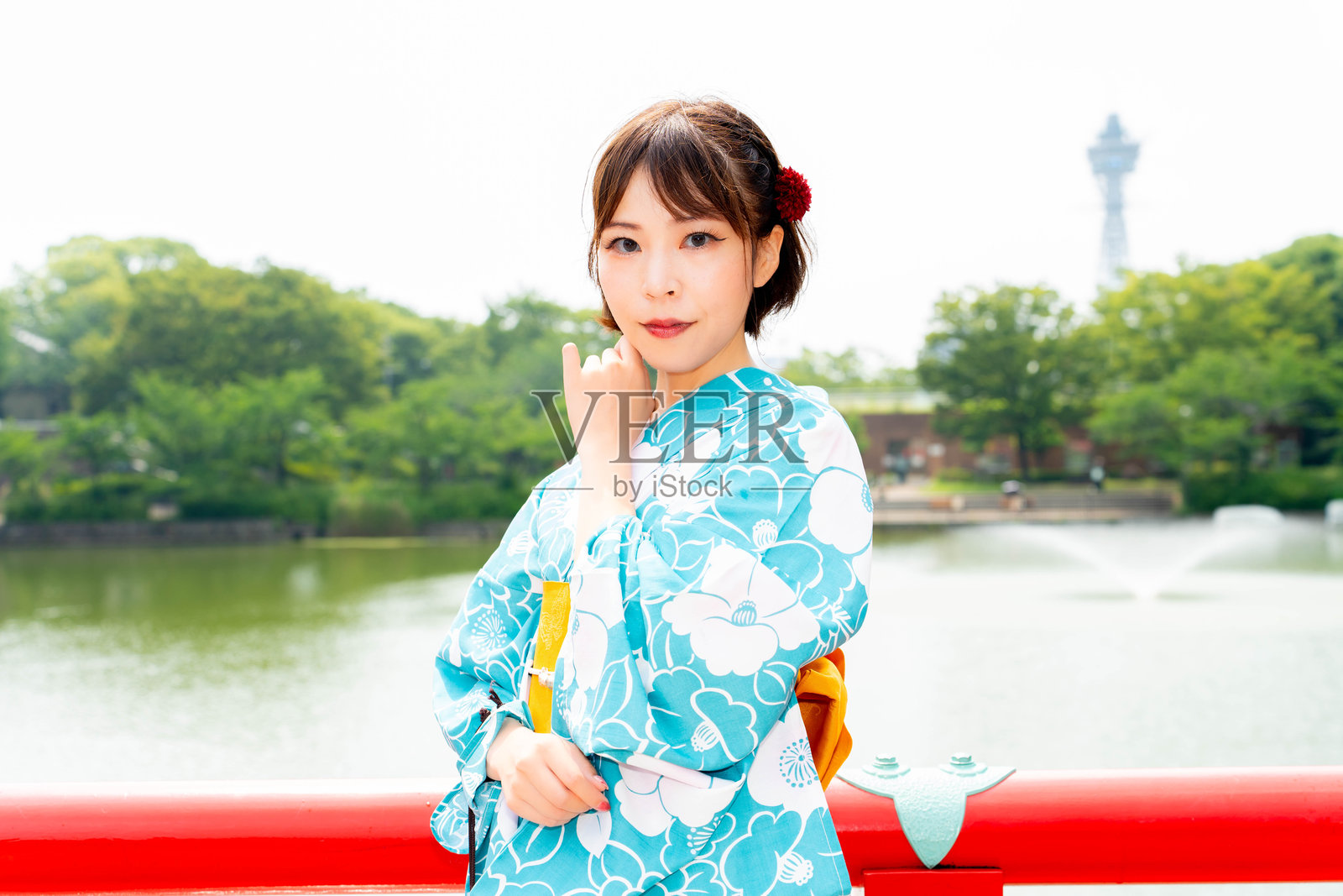 穿着浴衣的日本女性照片摄影图片