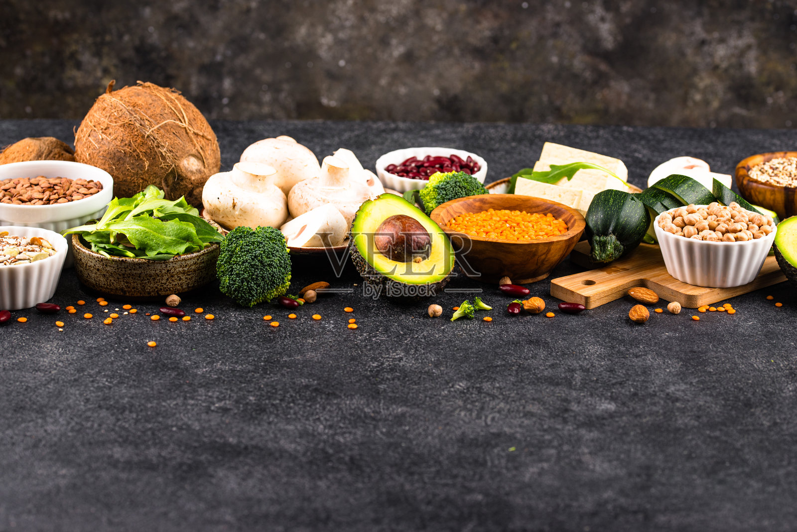 素食生酮产品。生酮植物性食品照片摄影图片