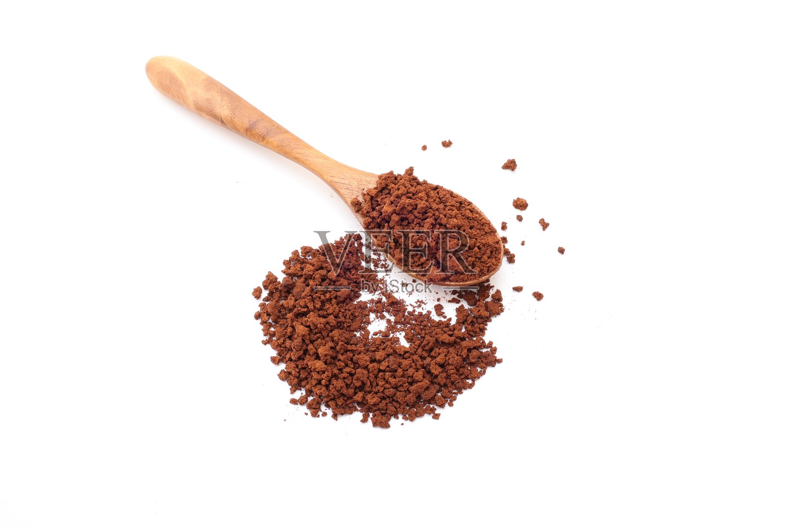 细磨烘焙咖啡，咖啡粉照片摄影图片