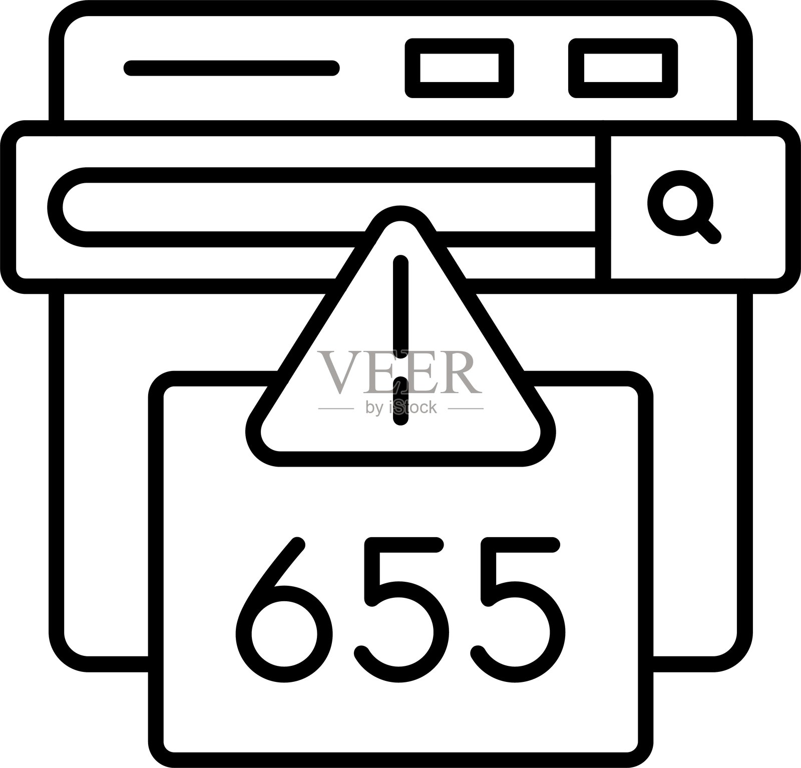 655错误图标插画图片素材