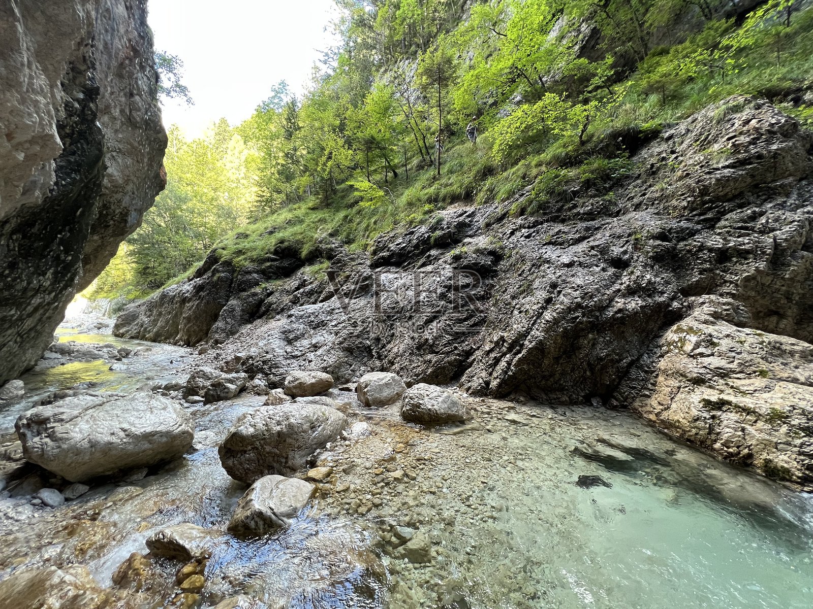 Mlinarica峡谷，特伦塔（特里格拉夫国家公园，斯洛文尼亚）照片摄影图片