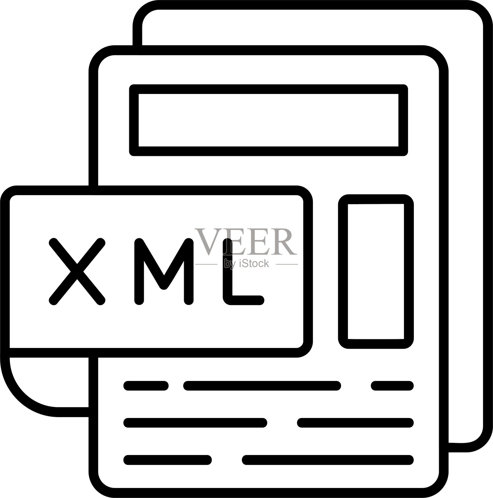 XML文件图标插画图片素材