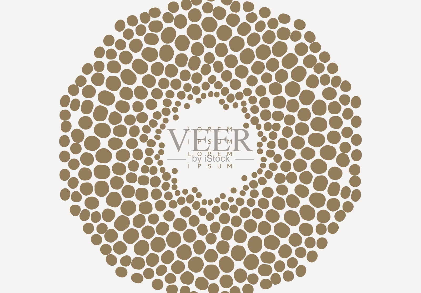 圆点框架，留有空白供您填写文本。边框由不规则的斑点、斑块和各种大小的颗粒组成。封面设计模板。适用于宣传册、海报、卡片、传单或横幅的3D插图。插画图片素材