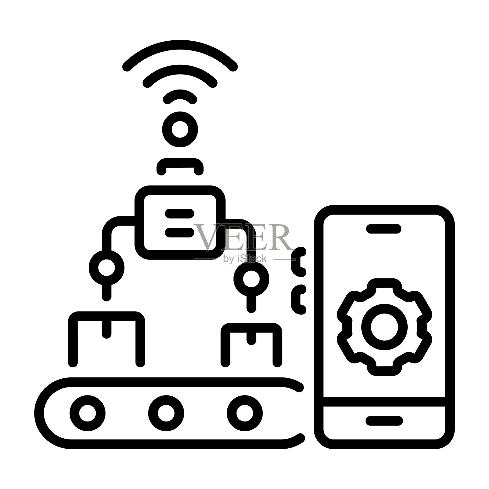 智能制造插画图片素材