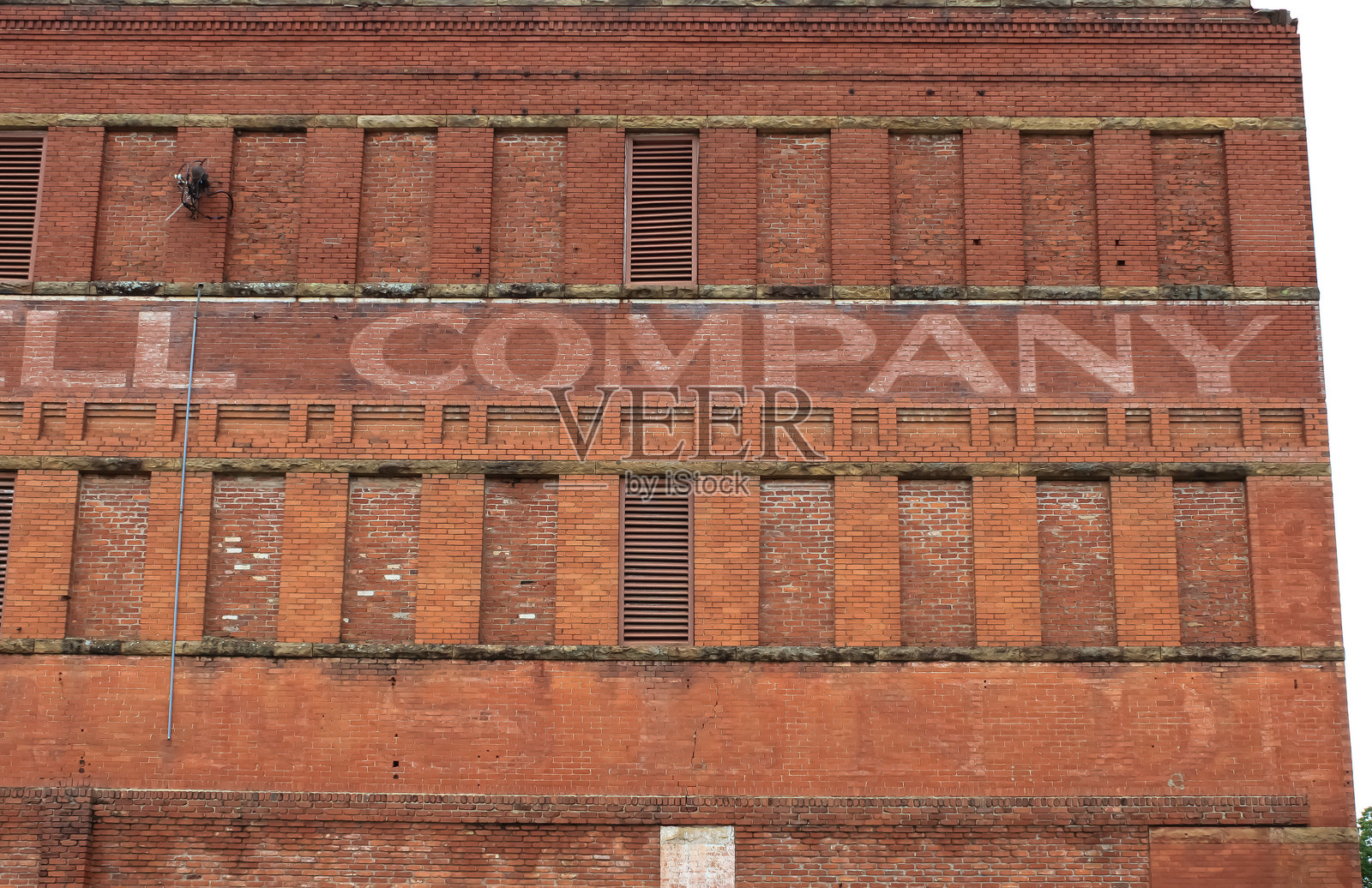 麦卡莱斯特褪色的建筑照片摄影图片