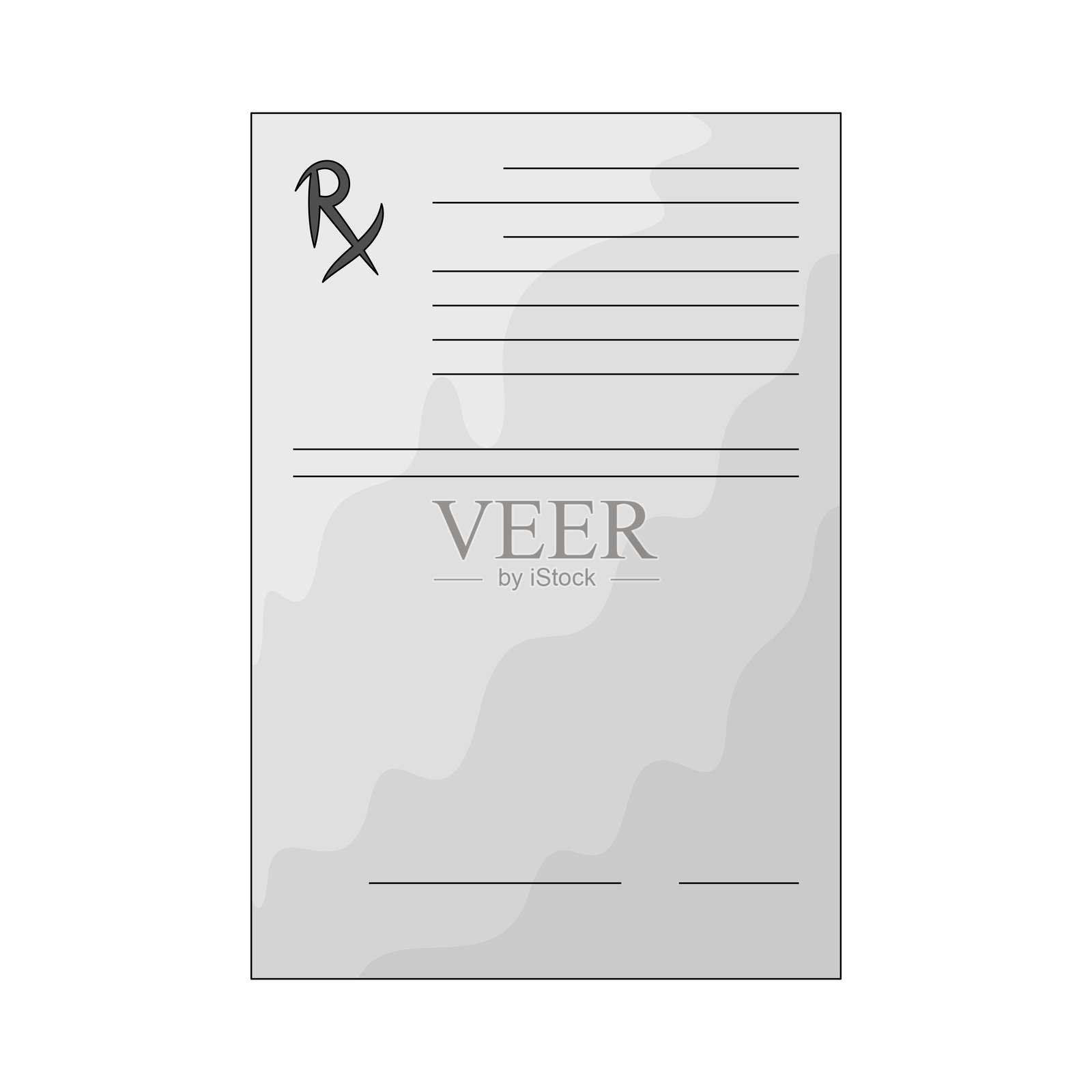 处方（Rx符号）插画图片素材