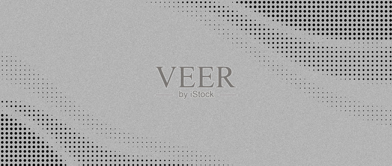 抽象的黑灰色点状背景，带有旋转形状，创造出动态的视觉纹理，颗粒感，半色调，磨砂噪音，网站横幅设计，留白空间插画图片素材