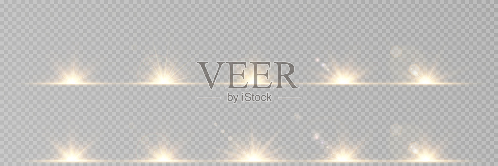 爆炸环散发出魔幻的闪光边缘。透明的光芒与任何黑暗背景融为一体。微妙的光束以逼真的矢量精度延展。闪亮的效果与幻想和科幻主题相得益彰。插画图片素材