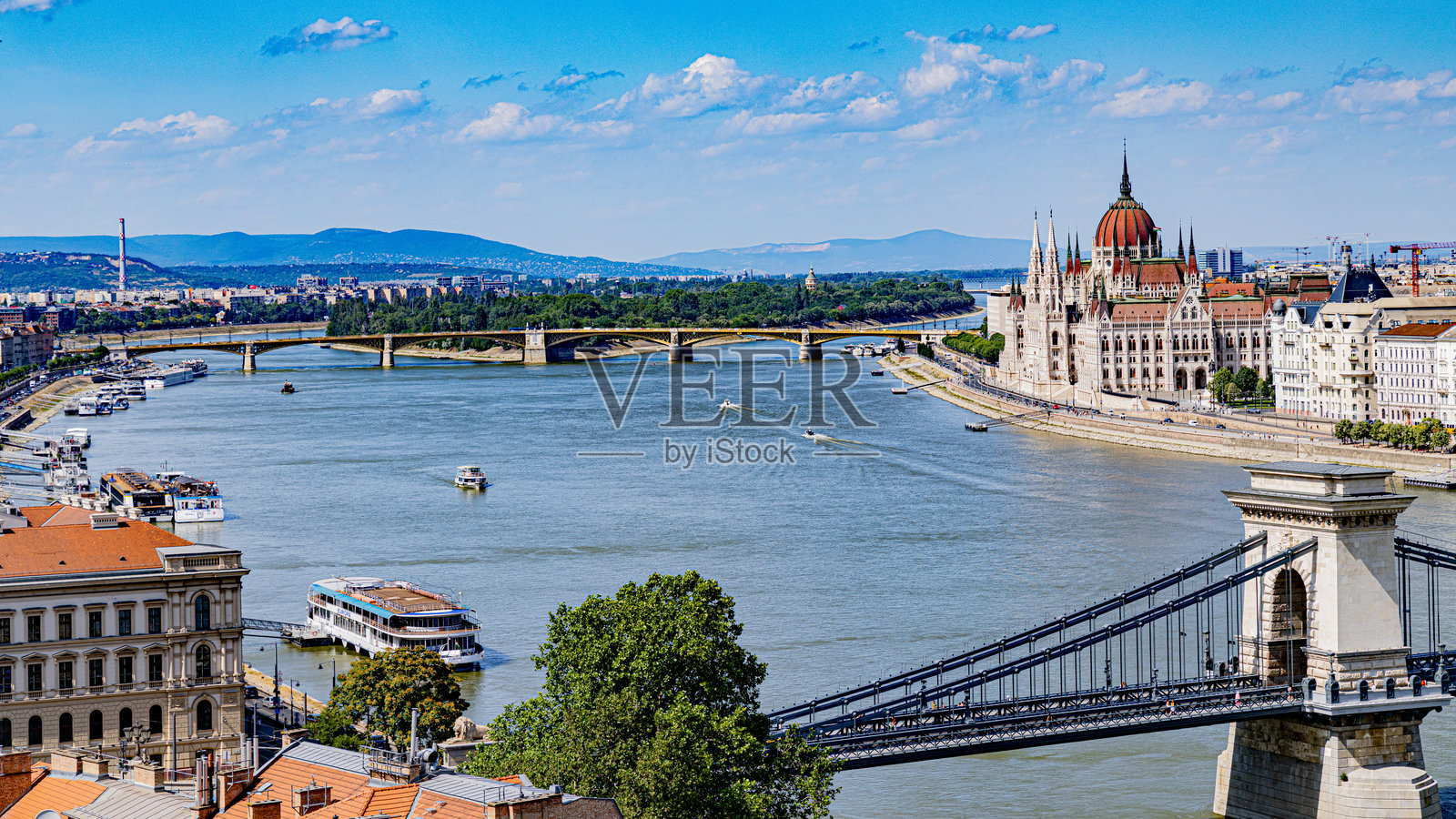 匈牙利首都布达佩斯市中心景观照片摄影图片