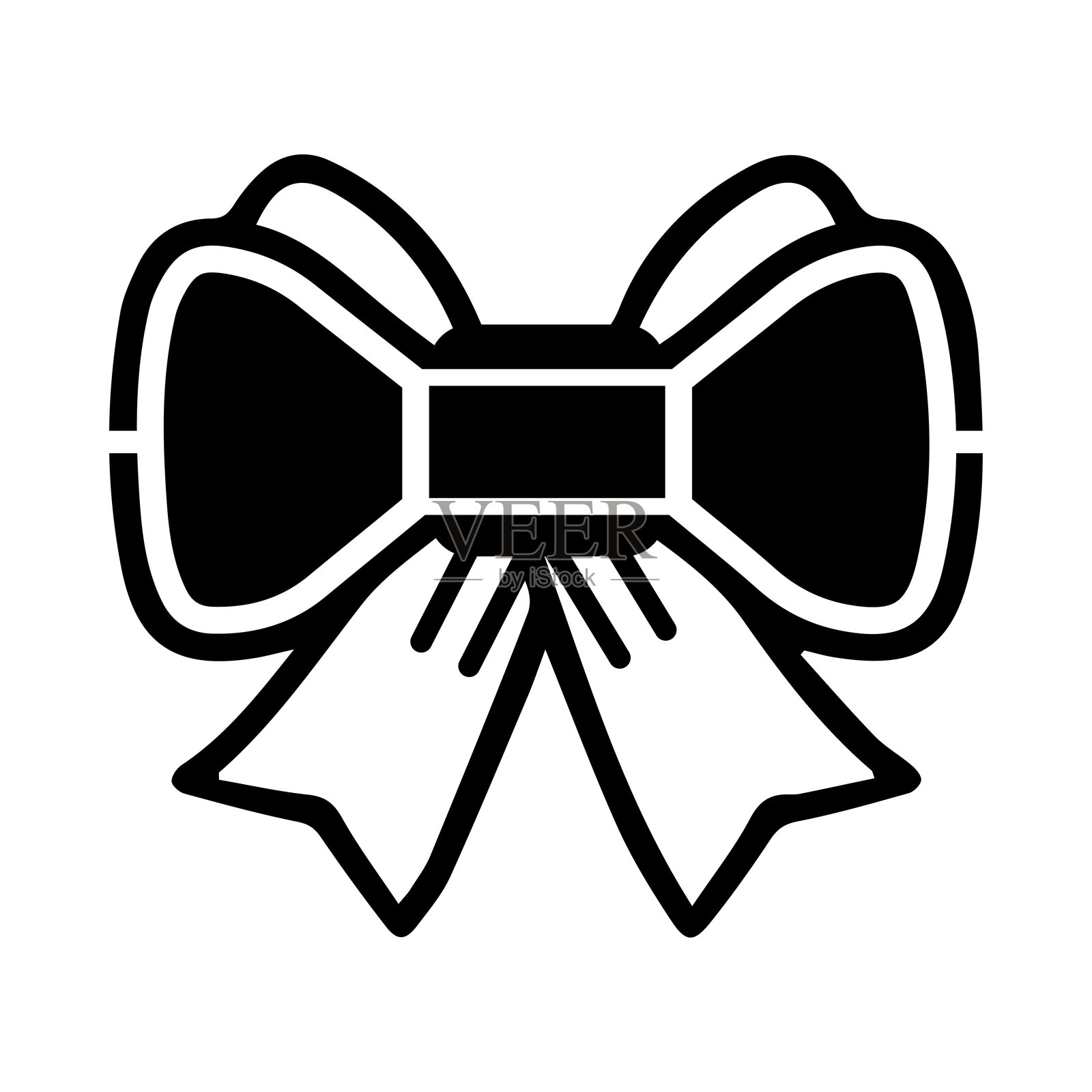 丝带蝴蝶结图标插画图片素材