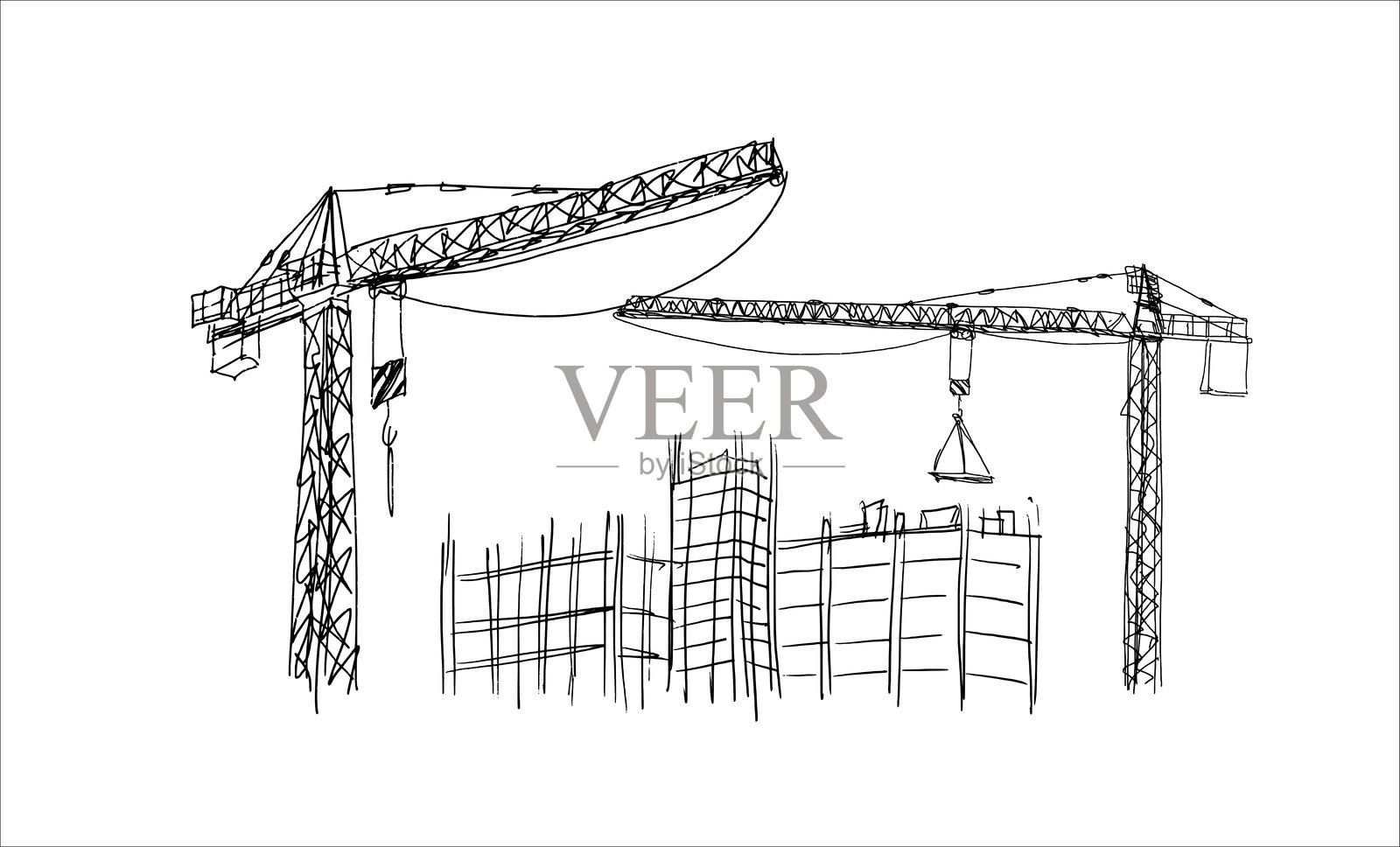 建筑工地 - 3.1插画图片素材