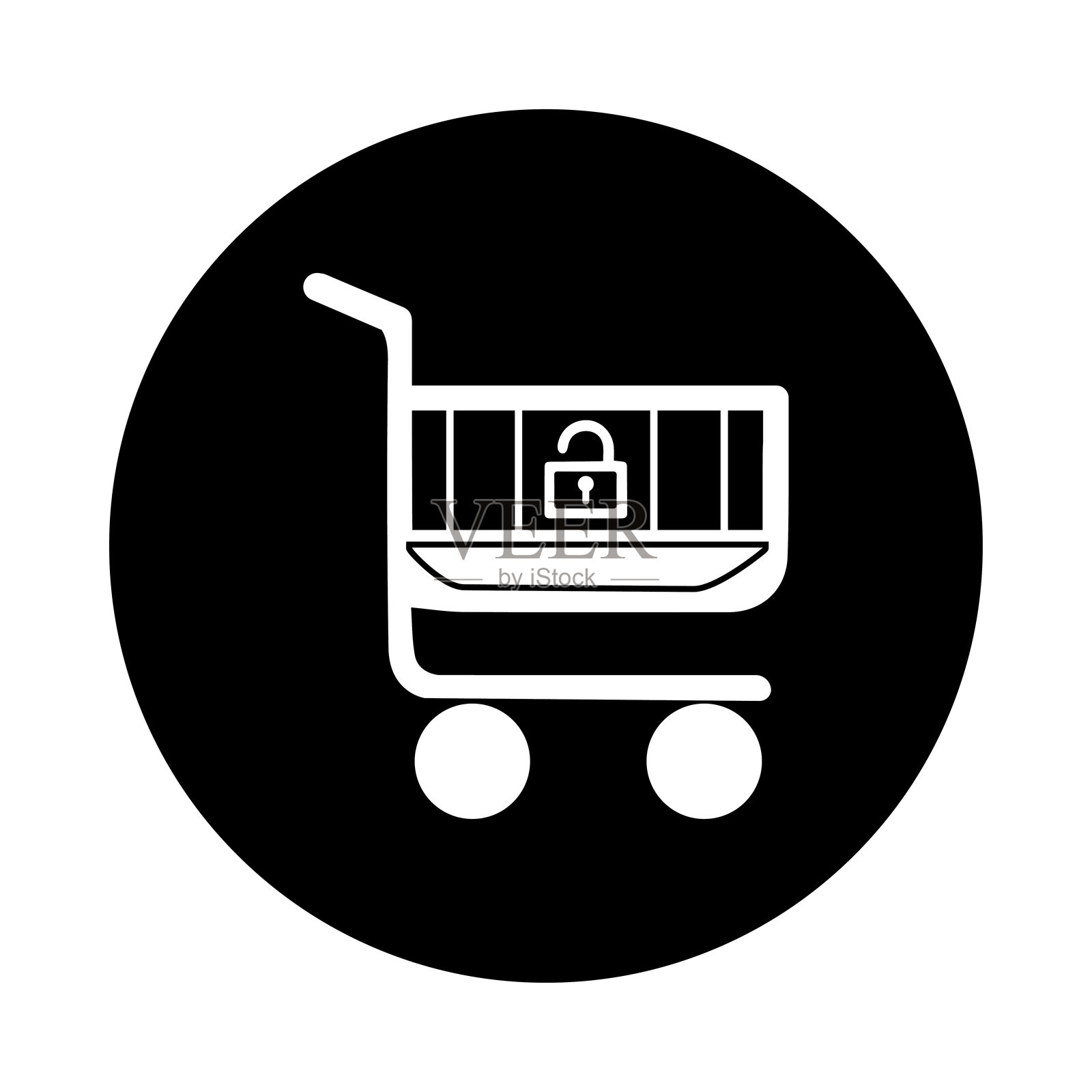 保护支付的购物安全图标插画图片素材