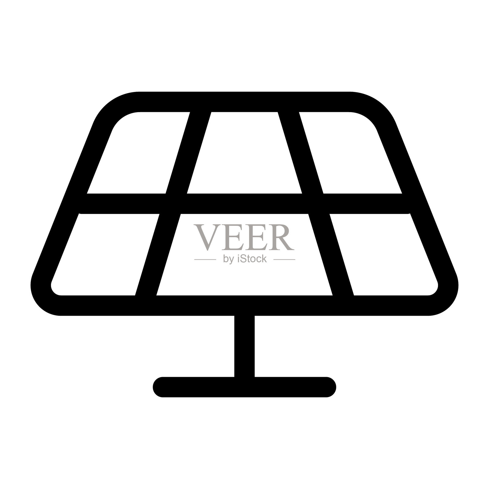 太阳能电池板图标插画图片素材