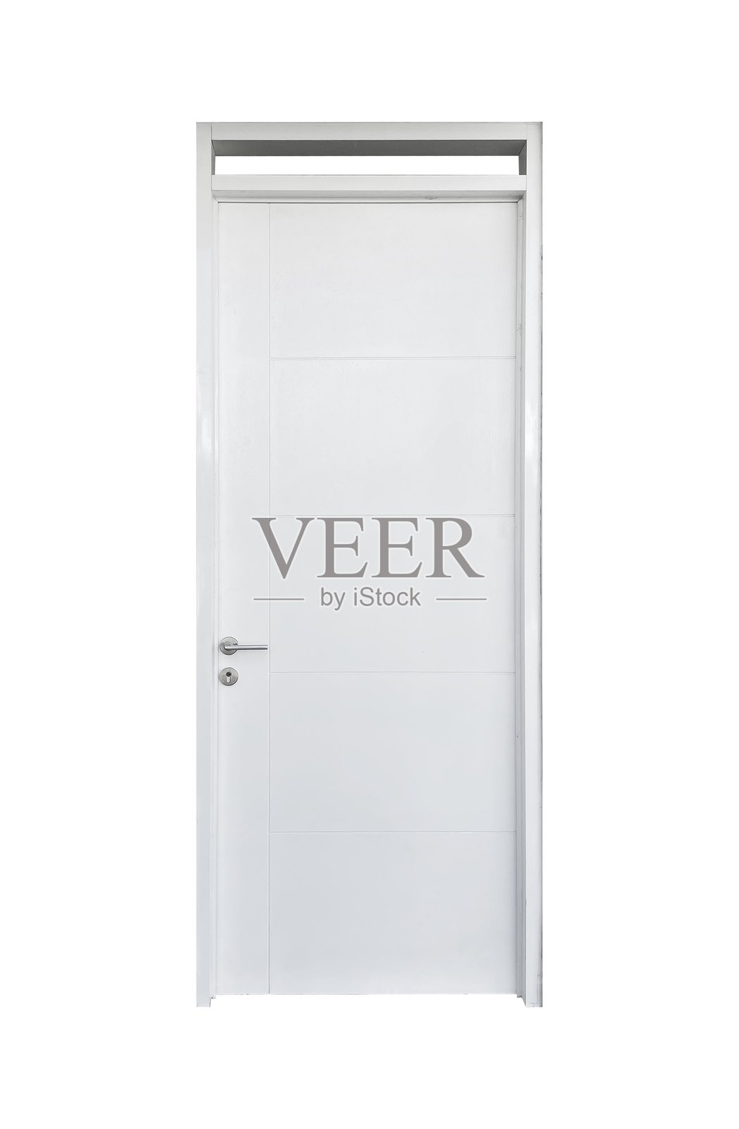 白色封闭的门，孤立无援照片摄影图片