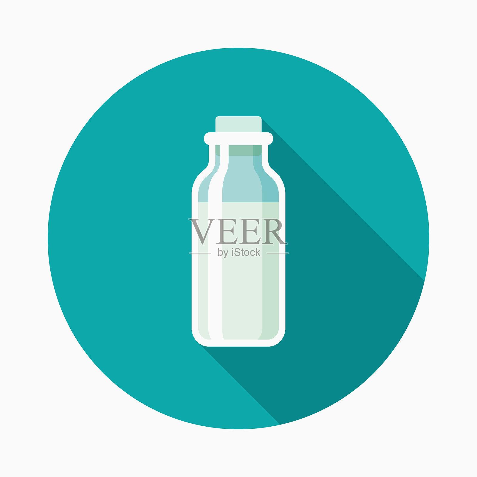 钙平面设计牙医图标与侧影插画图片素材