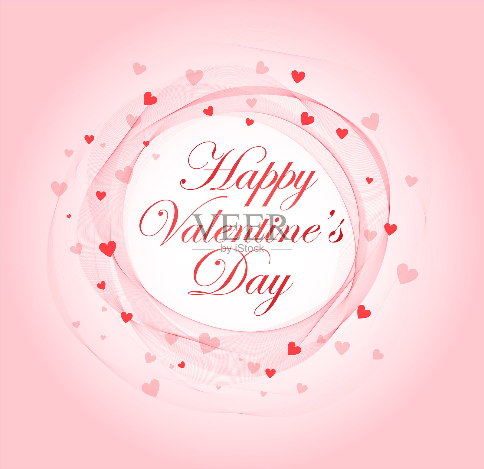 心——情人节的背景插画图片素材