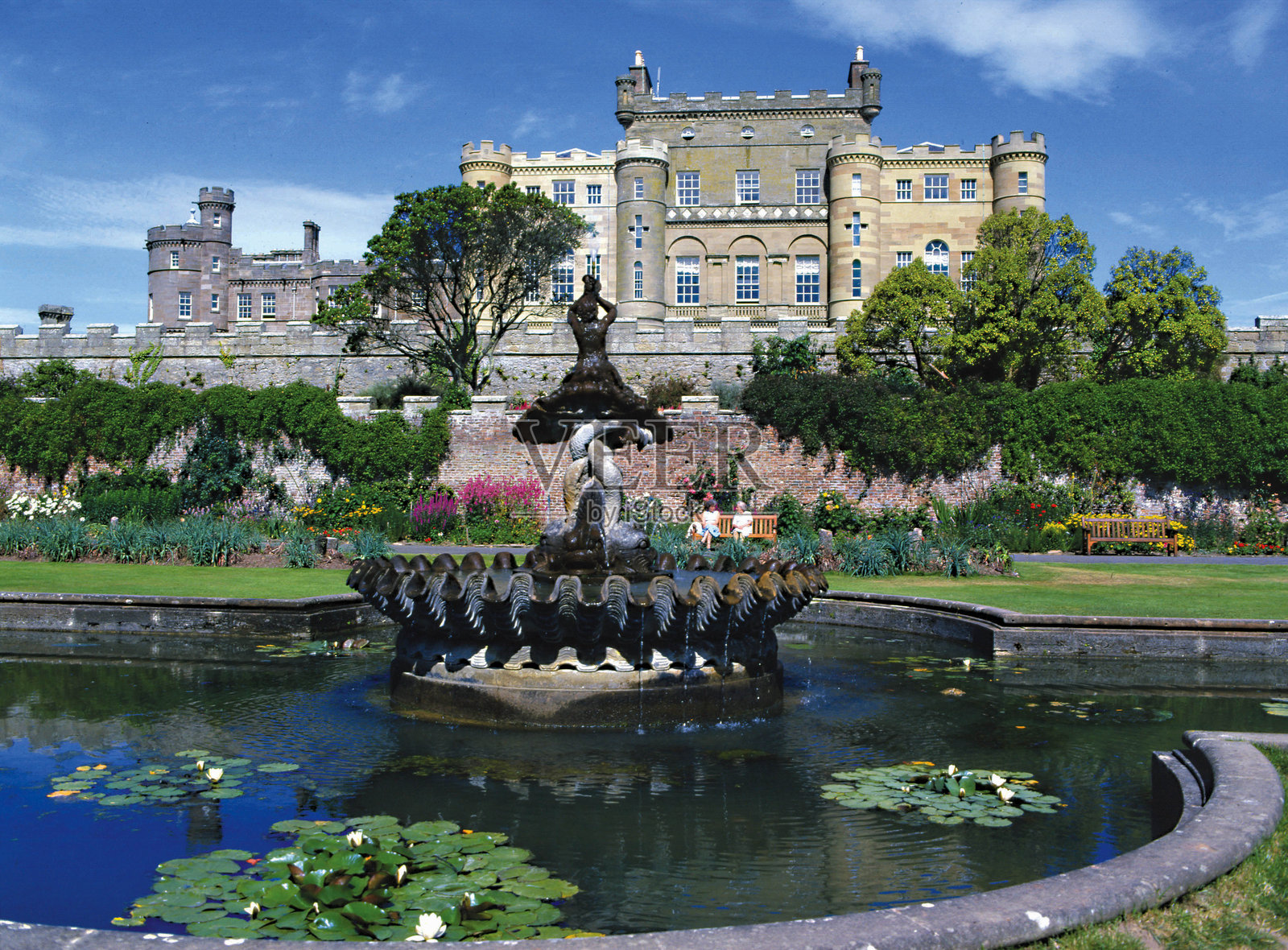 库尔赞城堡，艾尔郡，苏格兰照片摄影图片