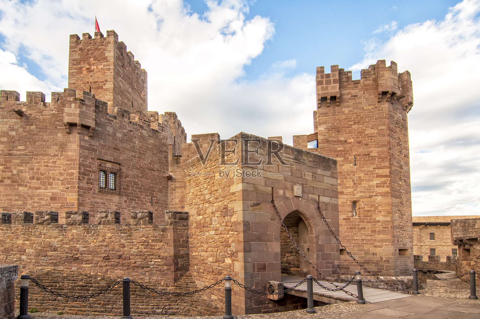 纳瓦拉的哈维尔城堡照片摄影图片