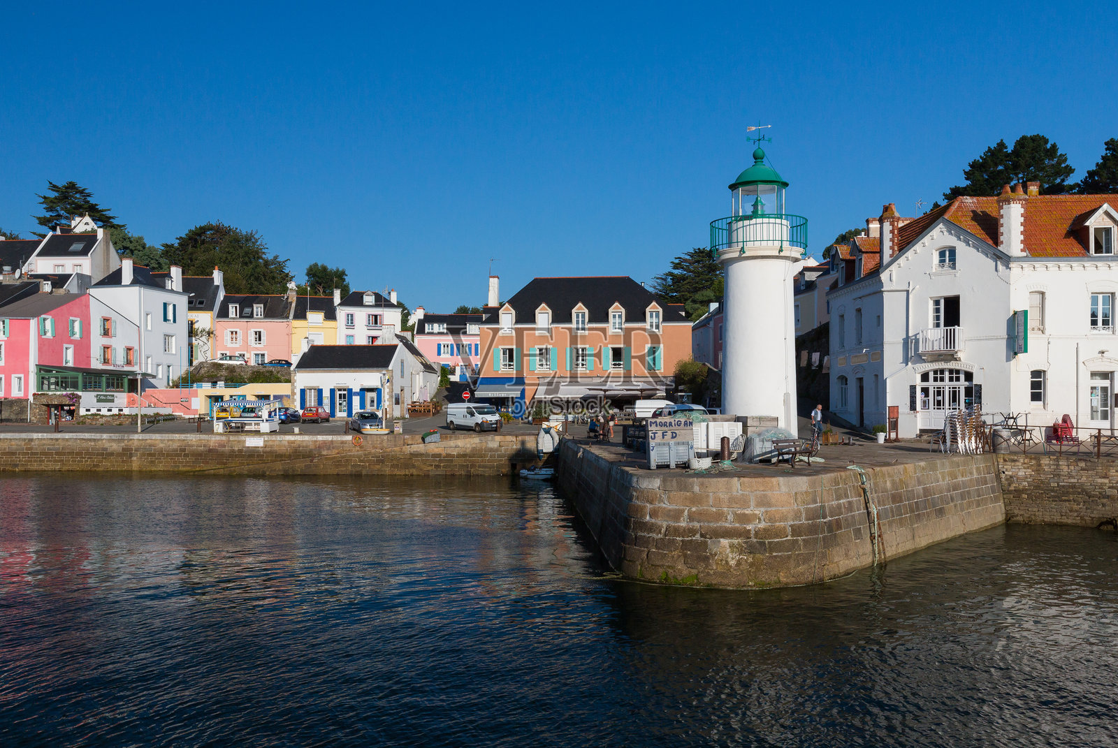 法国贝尔岛的索松港照片摄影图片