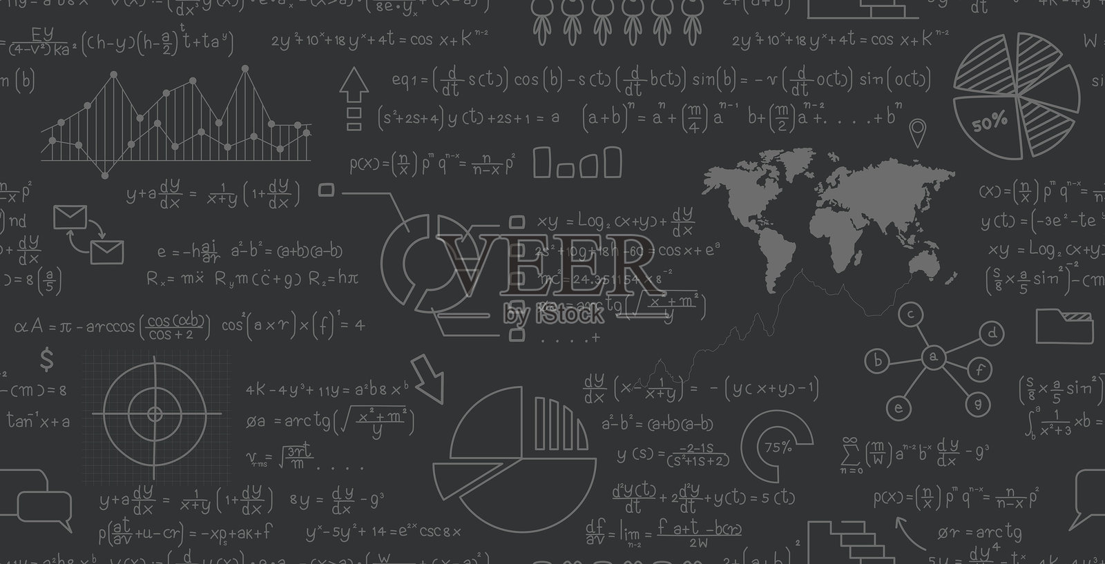 商业图表和统计数据。插画图片素材