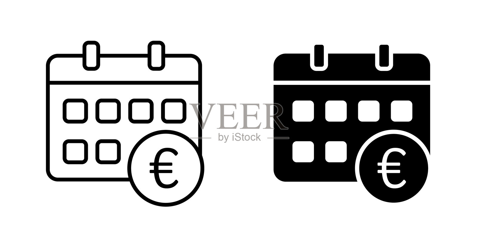 日历和事件提醒。活动策划符号插画图片素材