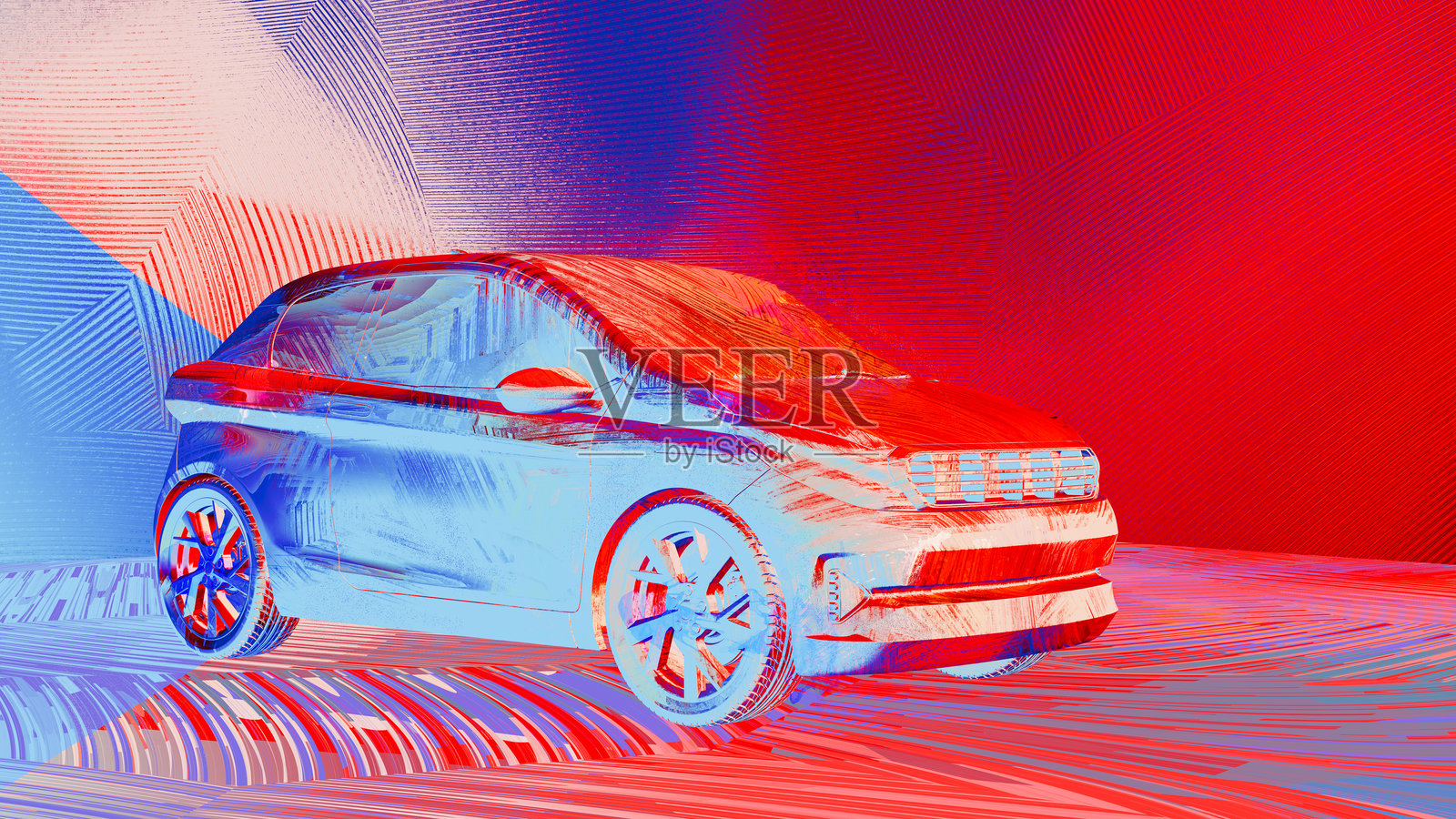 五彩缤纷的汽车照片摄影图片