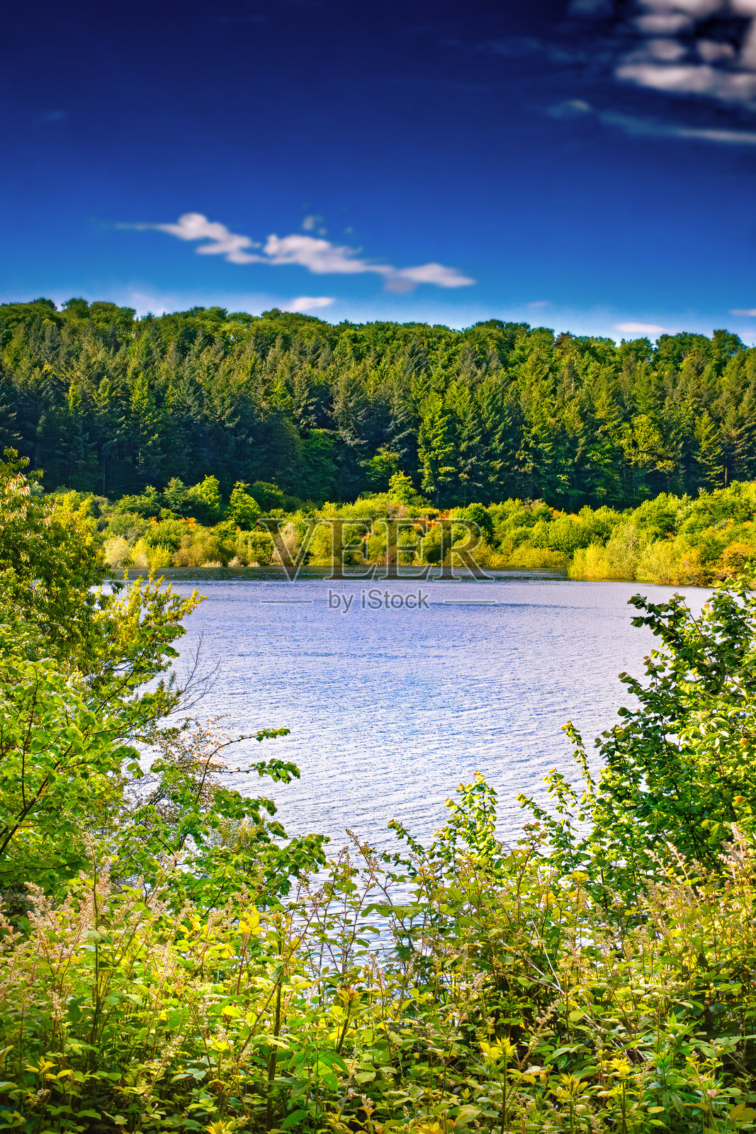 奥克西塔尼亚的卡马泽湖照片摄影图片