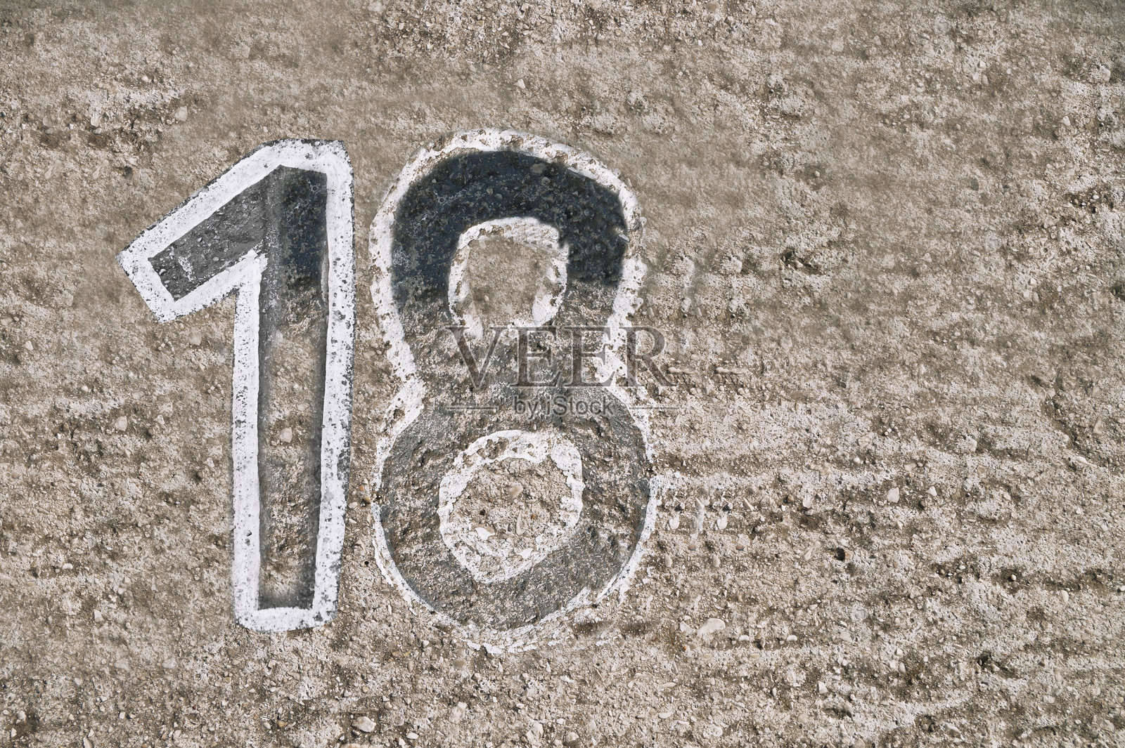 数字十八，18照片摄影图片