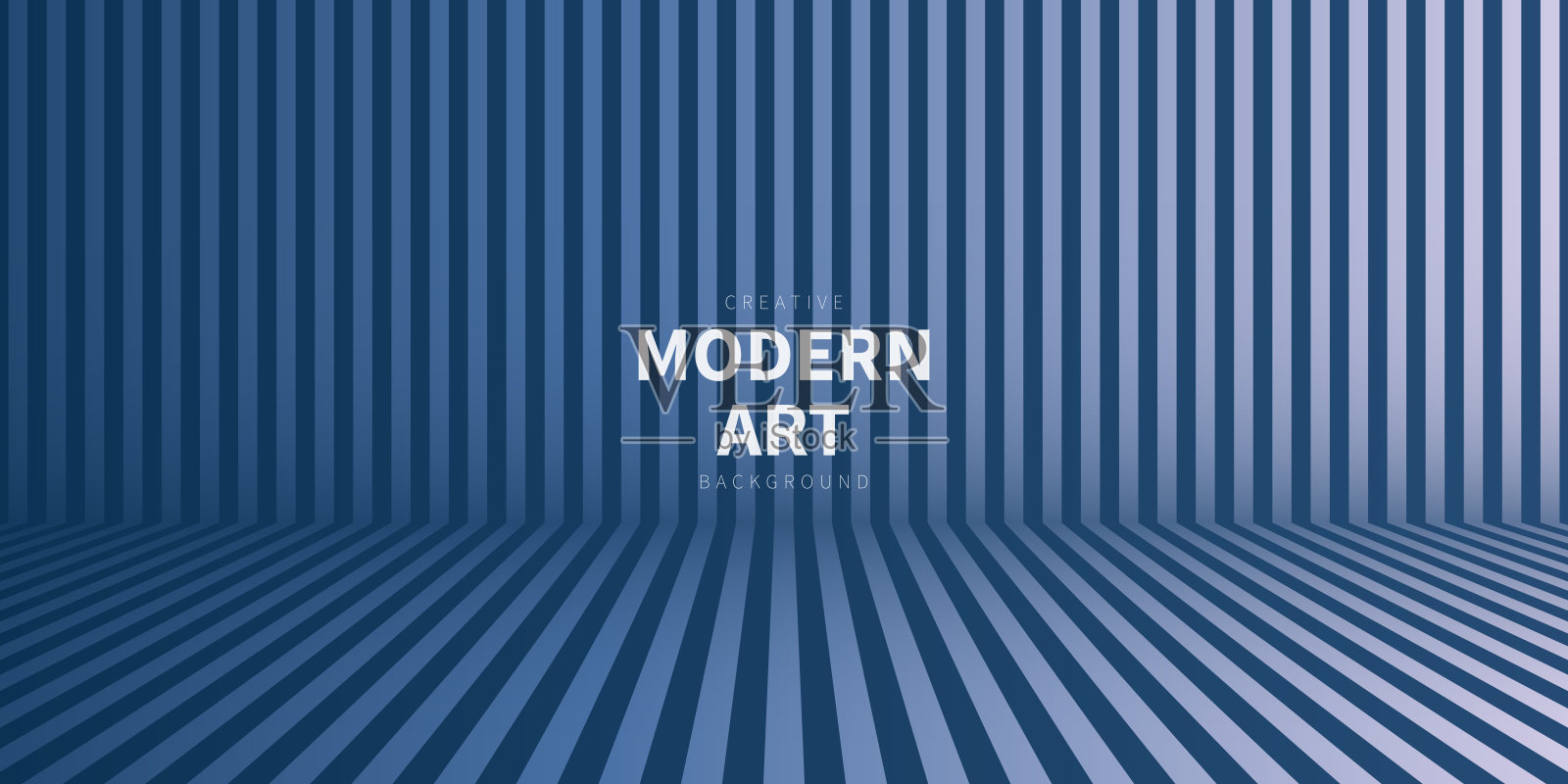 抽象条纹背景和蓝色渐变 - 时尚的3D背景插画图片素材