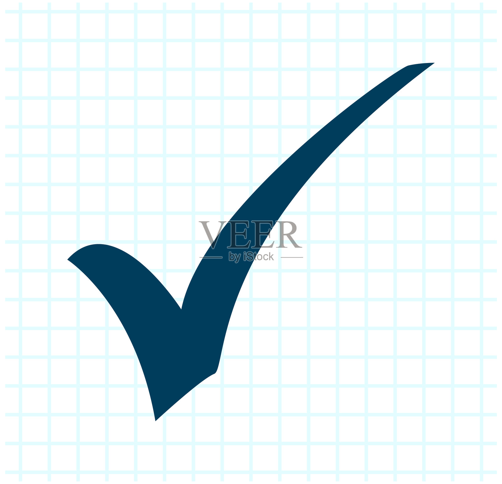 勾选标记图标插画图片素材