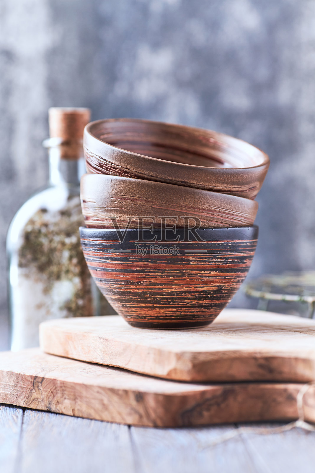 茶文化。传统手工陶瓷。特写。照片摄影图片