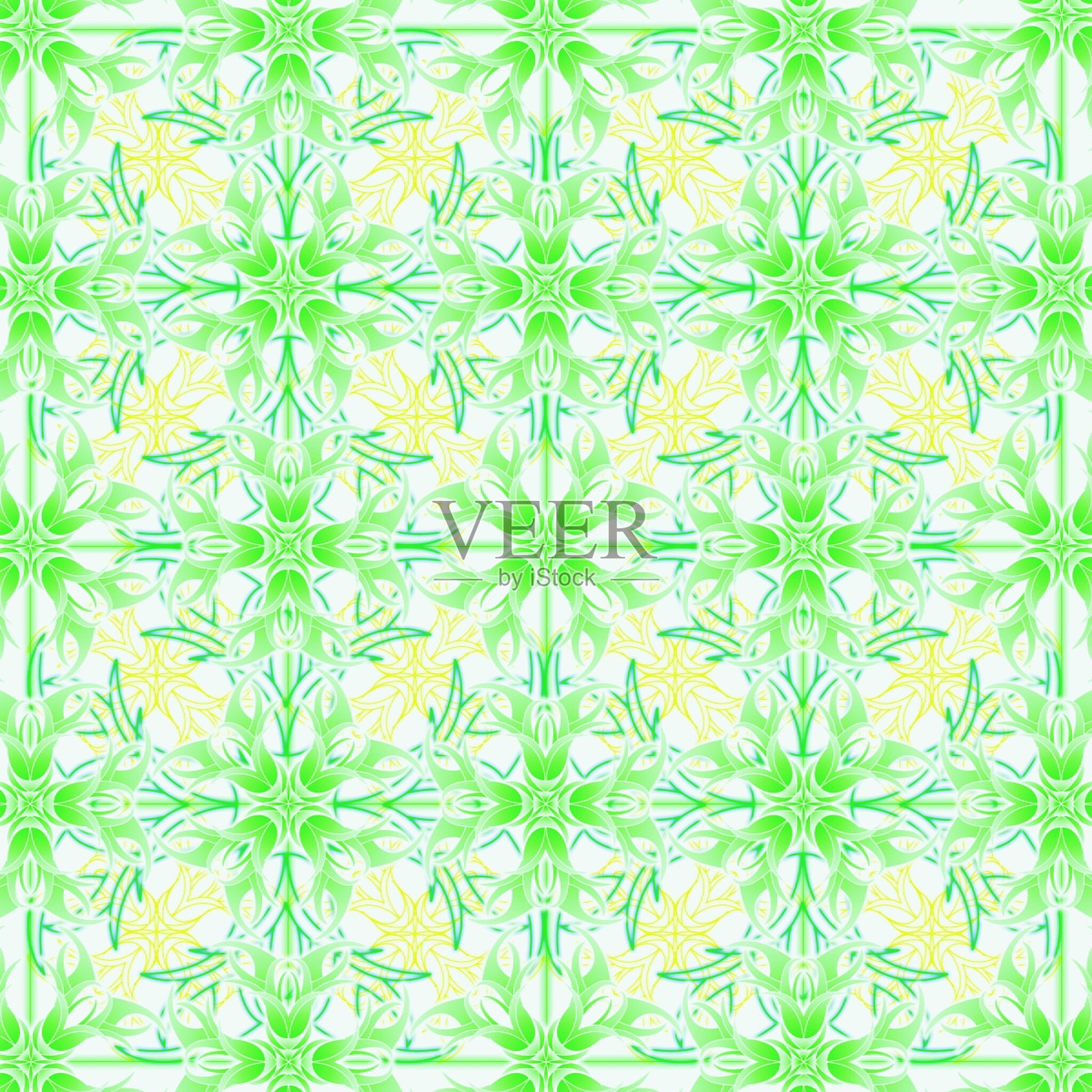 绿色形状插画图片素材