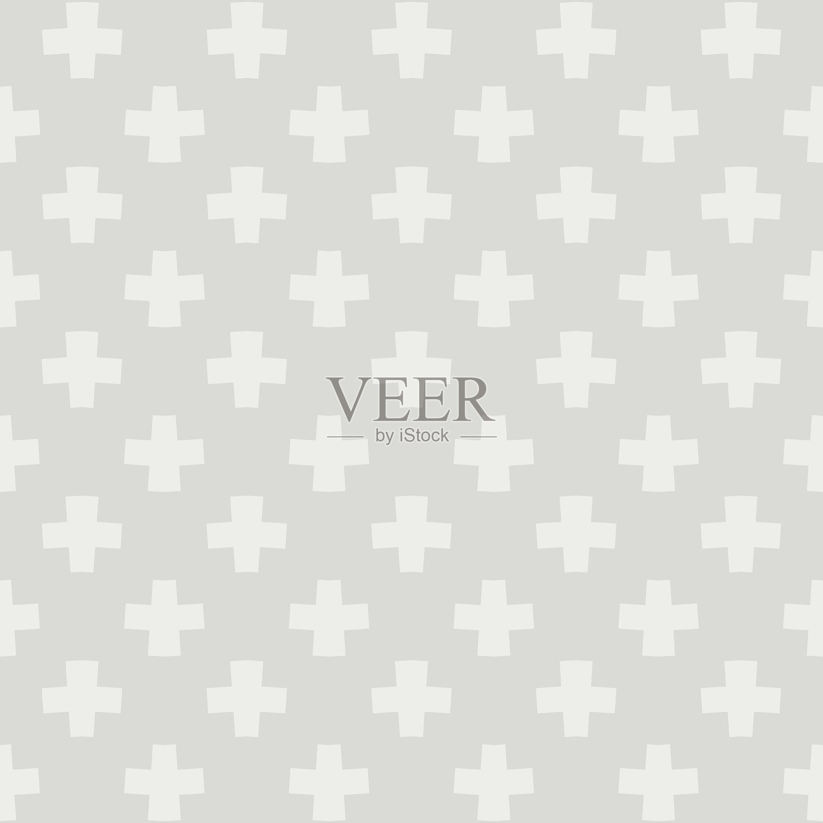 图案 4K，背景 DADBD6，轮廓 EDEEE9插画图片素材