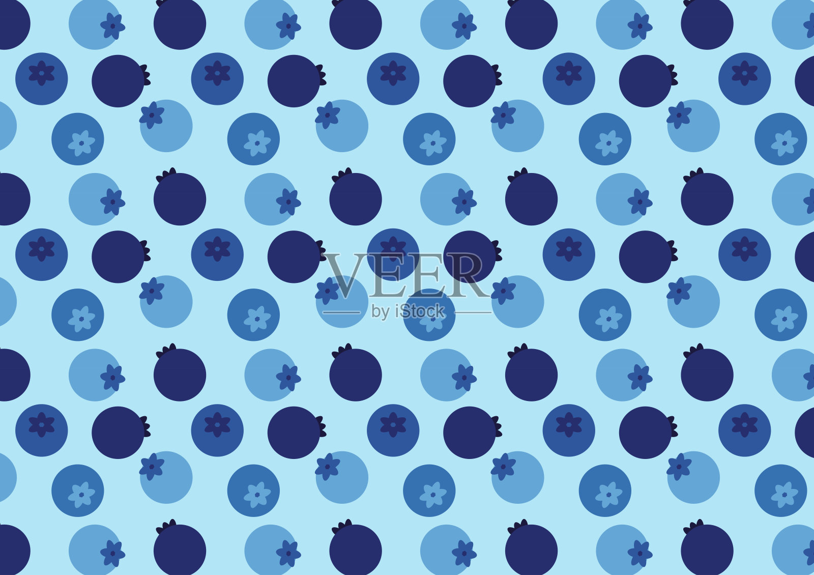 蓝莓图案壁纸。蓝莓矢量。背景。插画图片素材