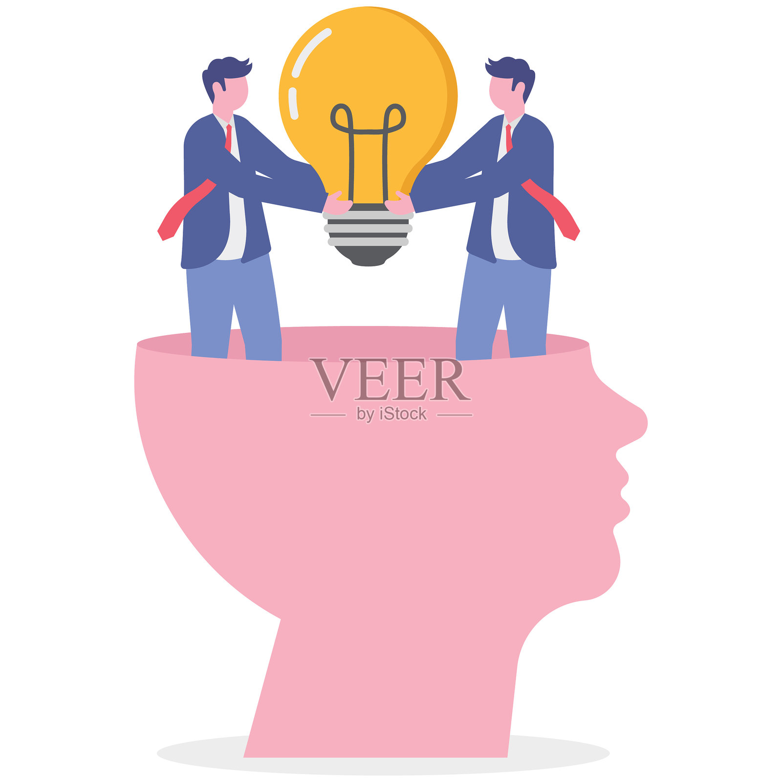 商业概念，扁平化插图插画图片素材