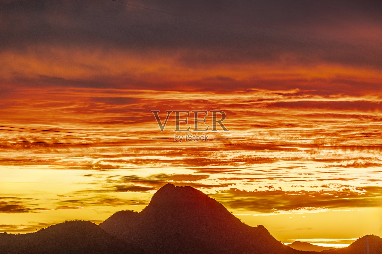 亚利桑那州的日落照片摄影图片