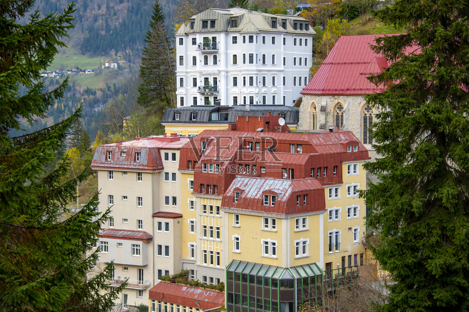 巴德加斯坦镇照片摄影图片