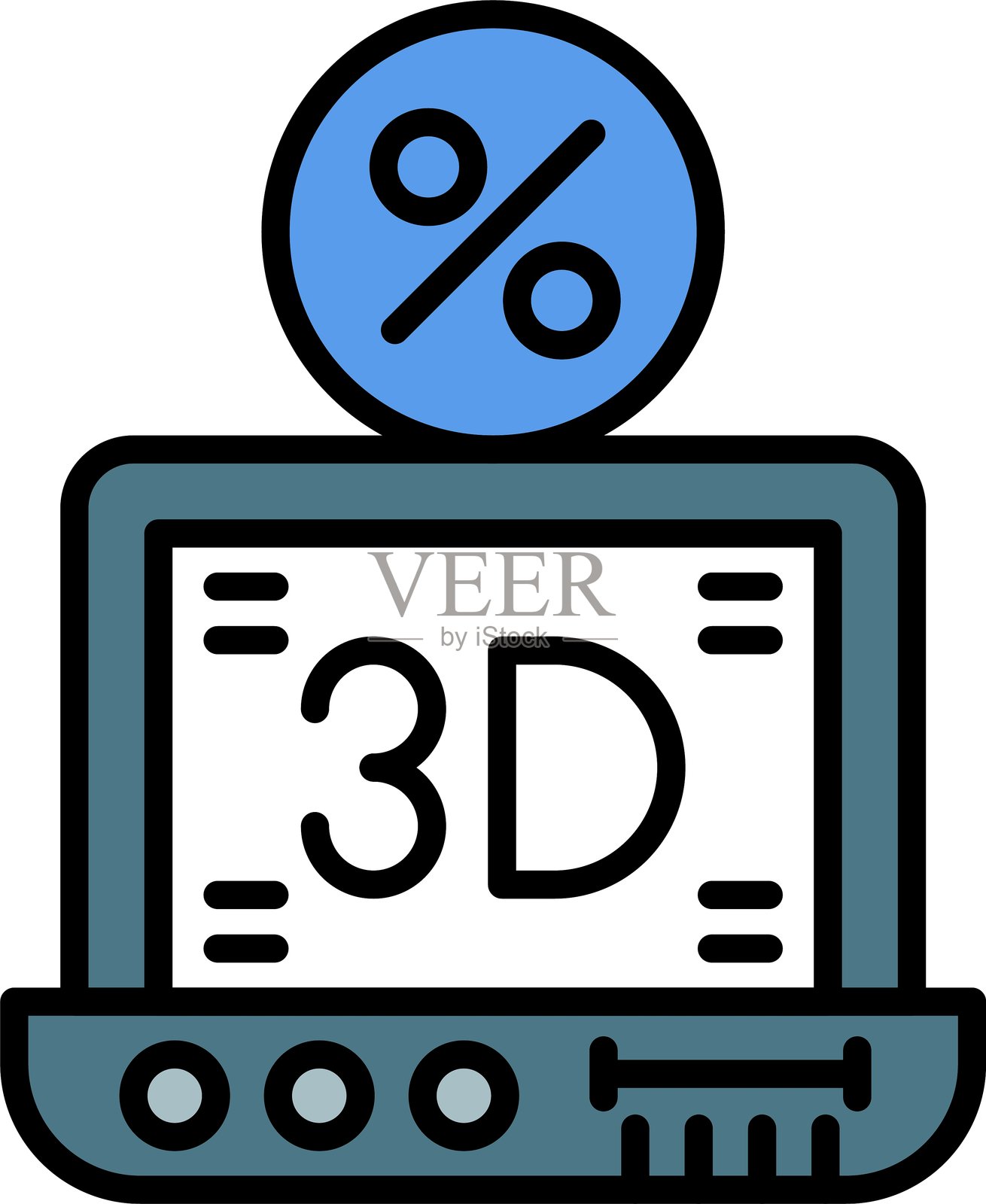 维度图标矢量元素插画图片素材