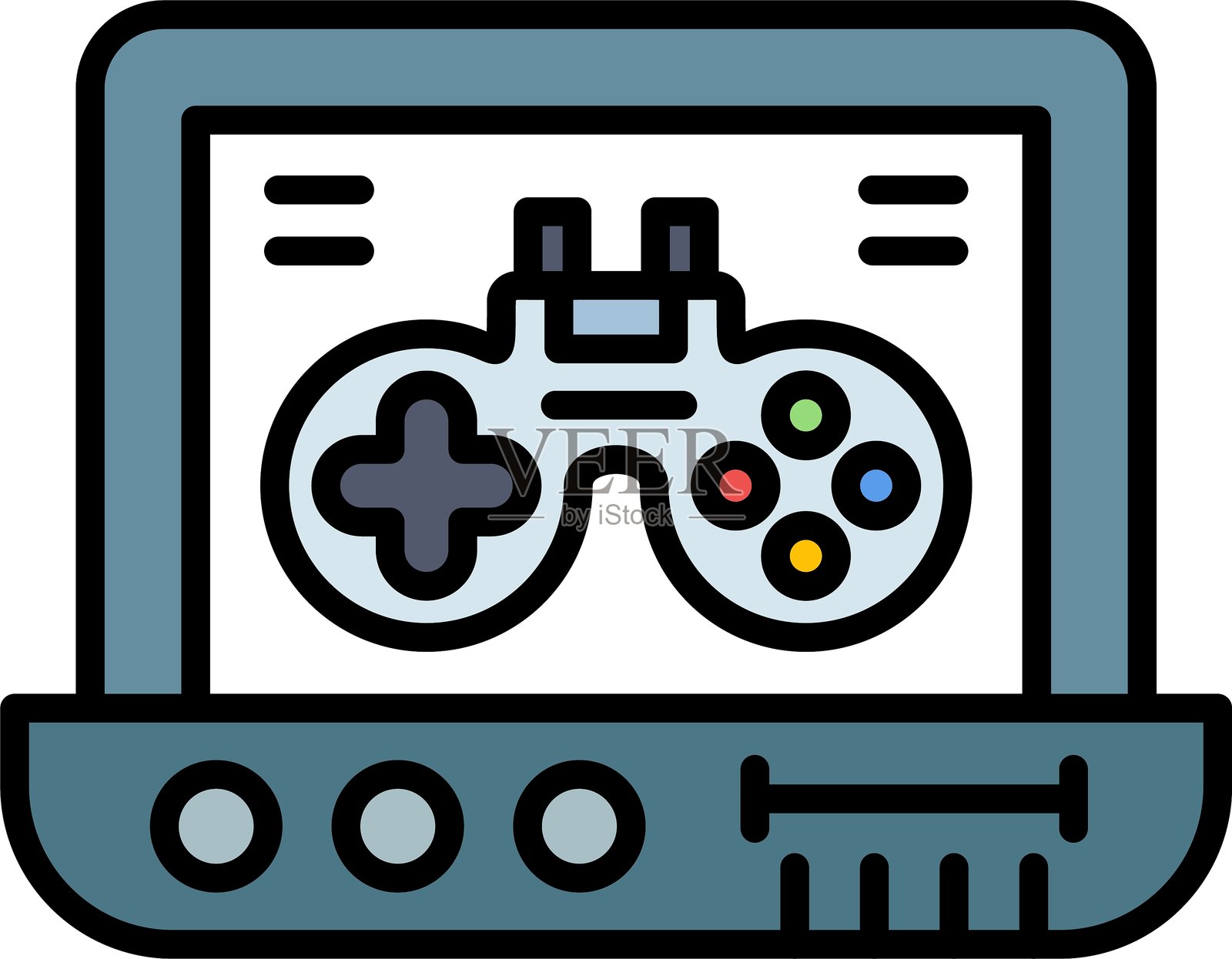 遥控器图标矢量元素插画图片素材