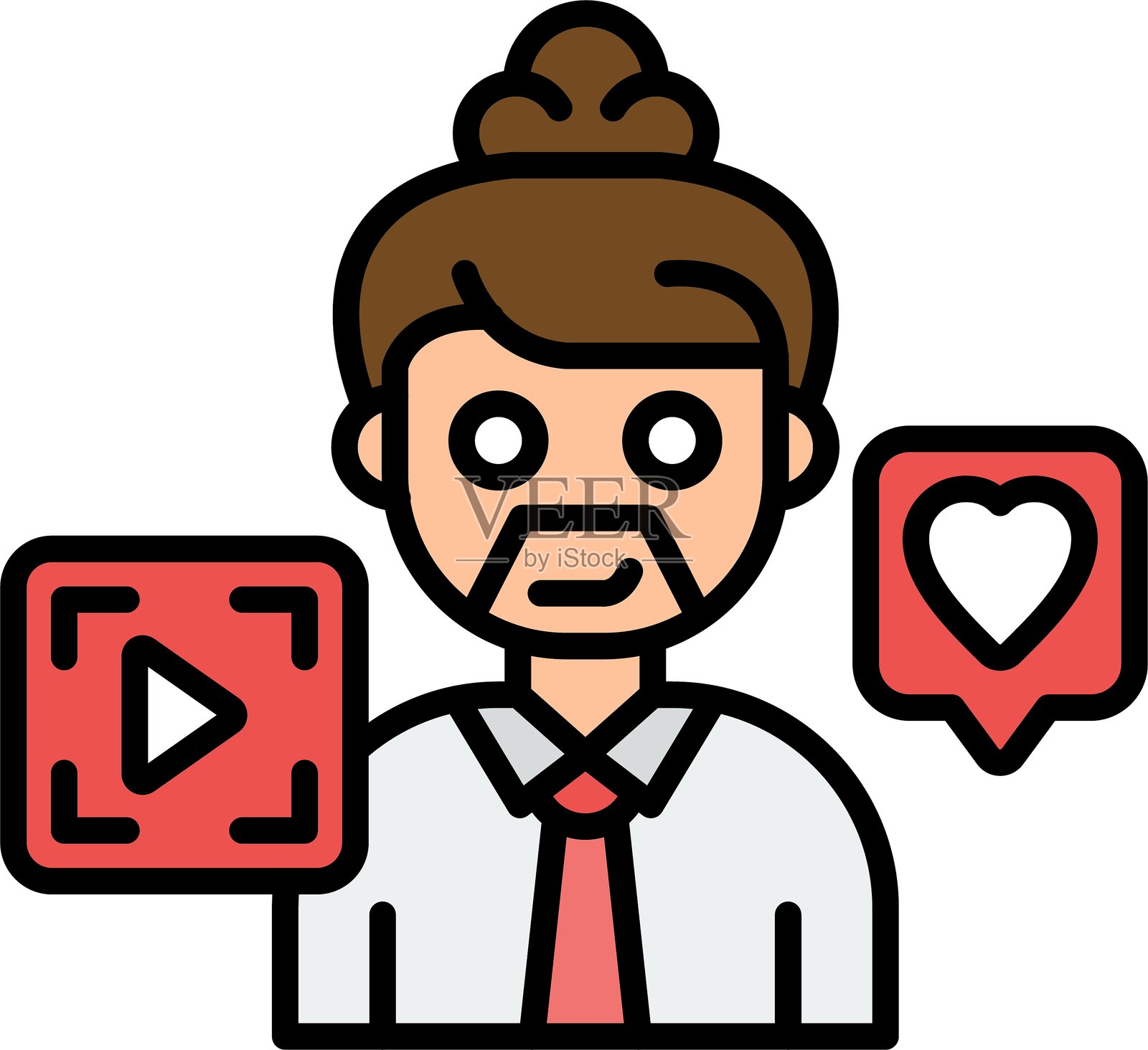 代言图标矢量元素插画图片素材