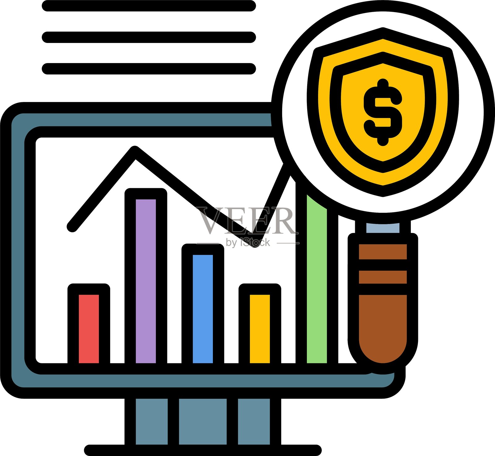 商业与金融图标矢量元素插画图片素材