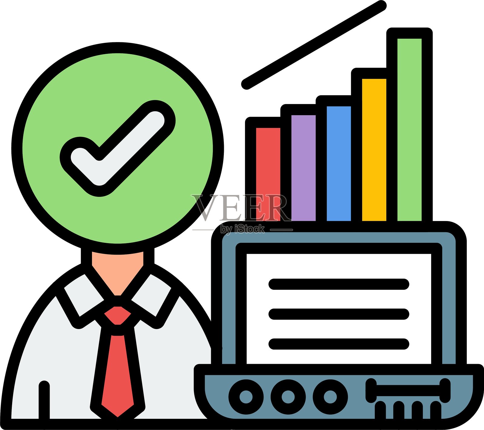 雄心图标矢量元素插画图片素材