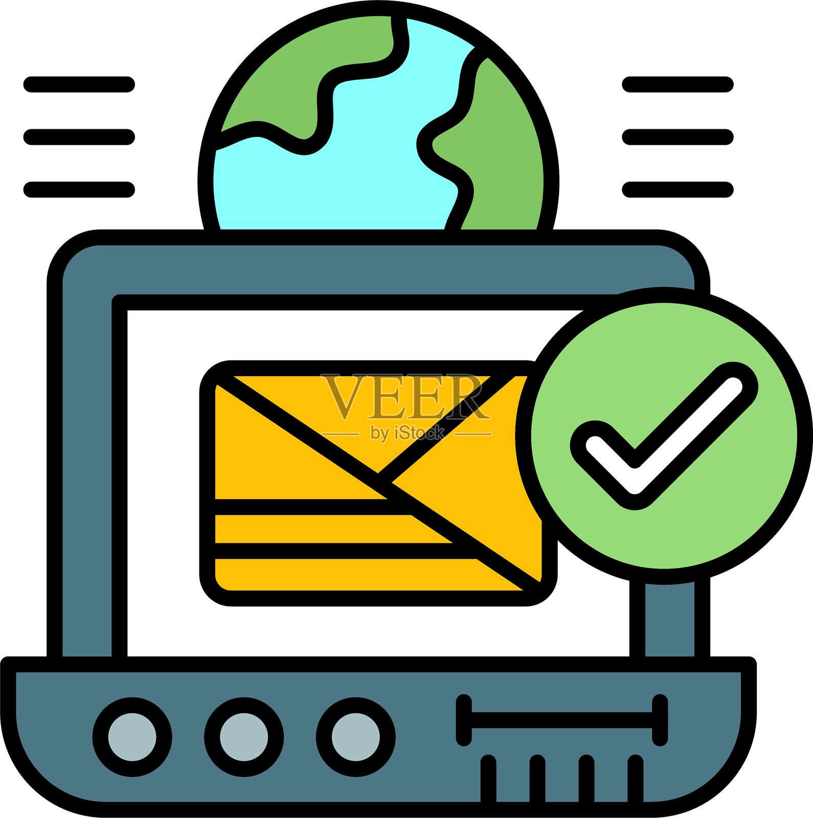 沟通图标矢量元素插画图片素材