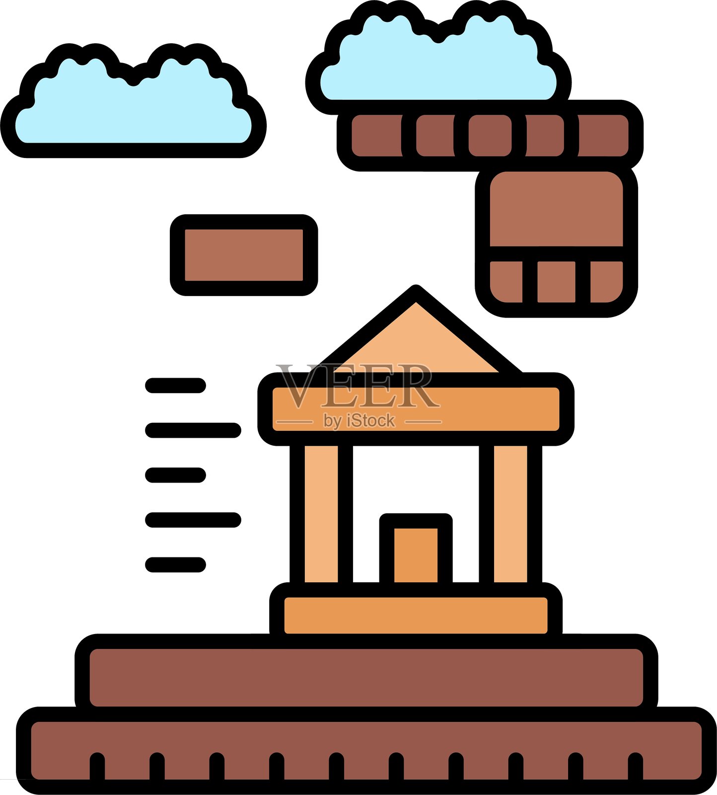 古代图标矢量元素插画图片素材