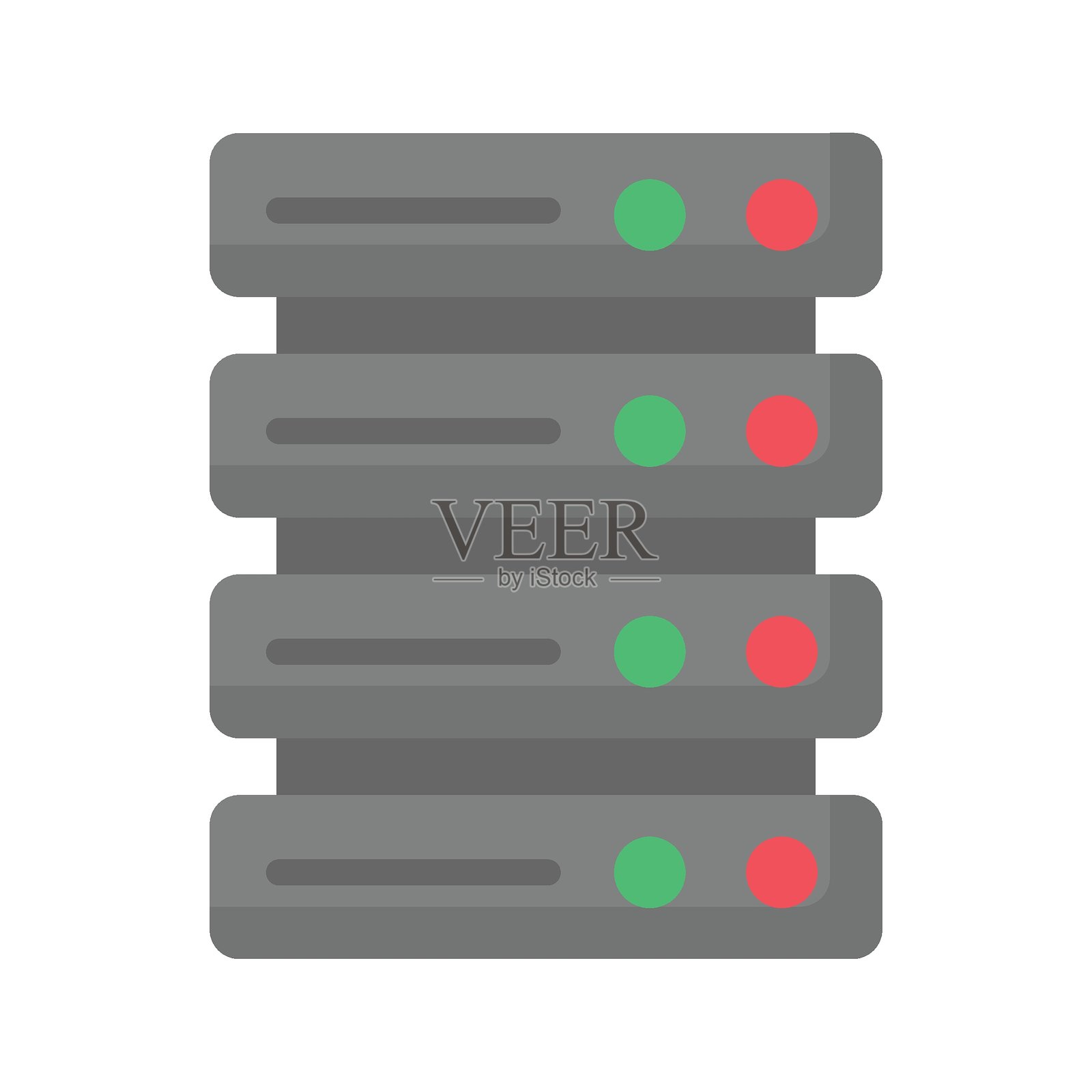 可轻松修改或编辑的数据库矢量图标插画图片素材